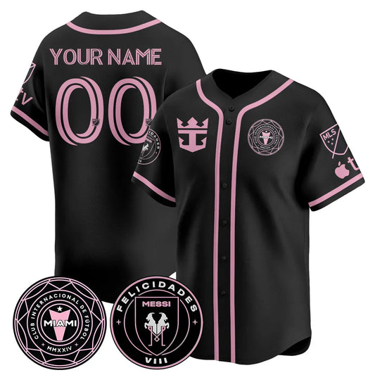 Men’s Inter Miami Supporters’ Shield Champions Baseball Jersey/Custom Name Gender