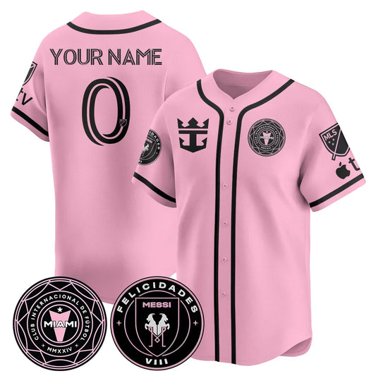 Men’s Inter Miami Supporters’ Shield Champions Baseball Jersey / Custom Name Gender