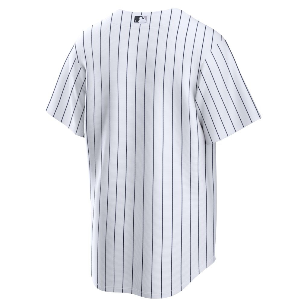 New York Yankees Nike Official Replica Home Jersey - Mens White Pinstripes