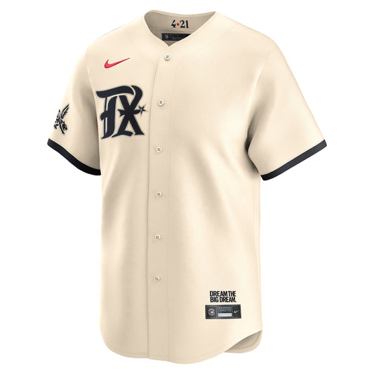 Texas Rangers Nike City Connect Limited Jersey - Mens Cream