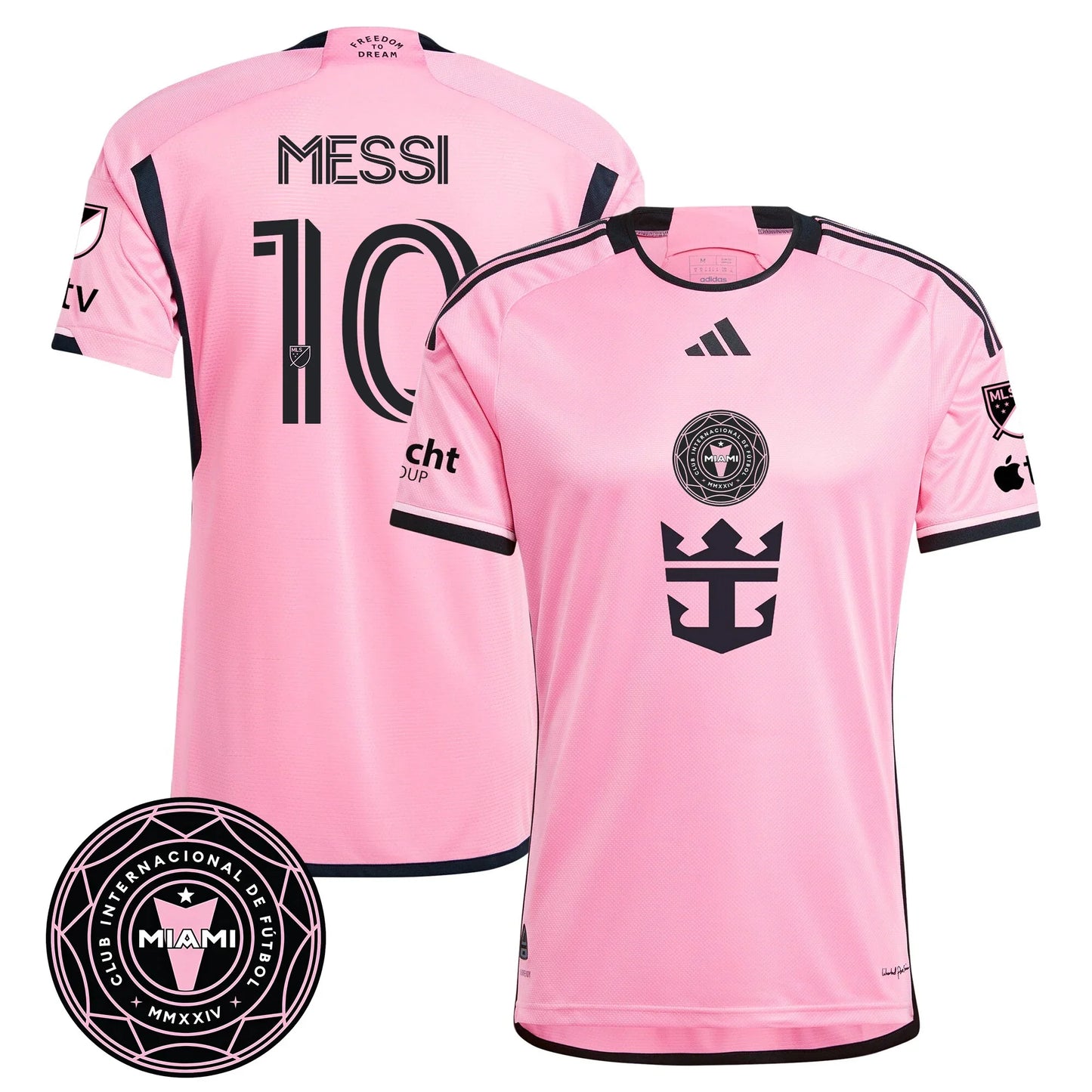 Men’s Inter Miami Aqua 2024 Limited Jersey/Custom Name & Gender