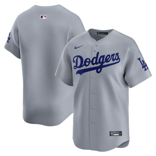 Los Angeles Dodgers Nike MLB Limited Alternate Jersey Gray/Customized