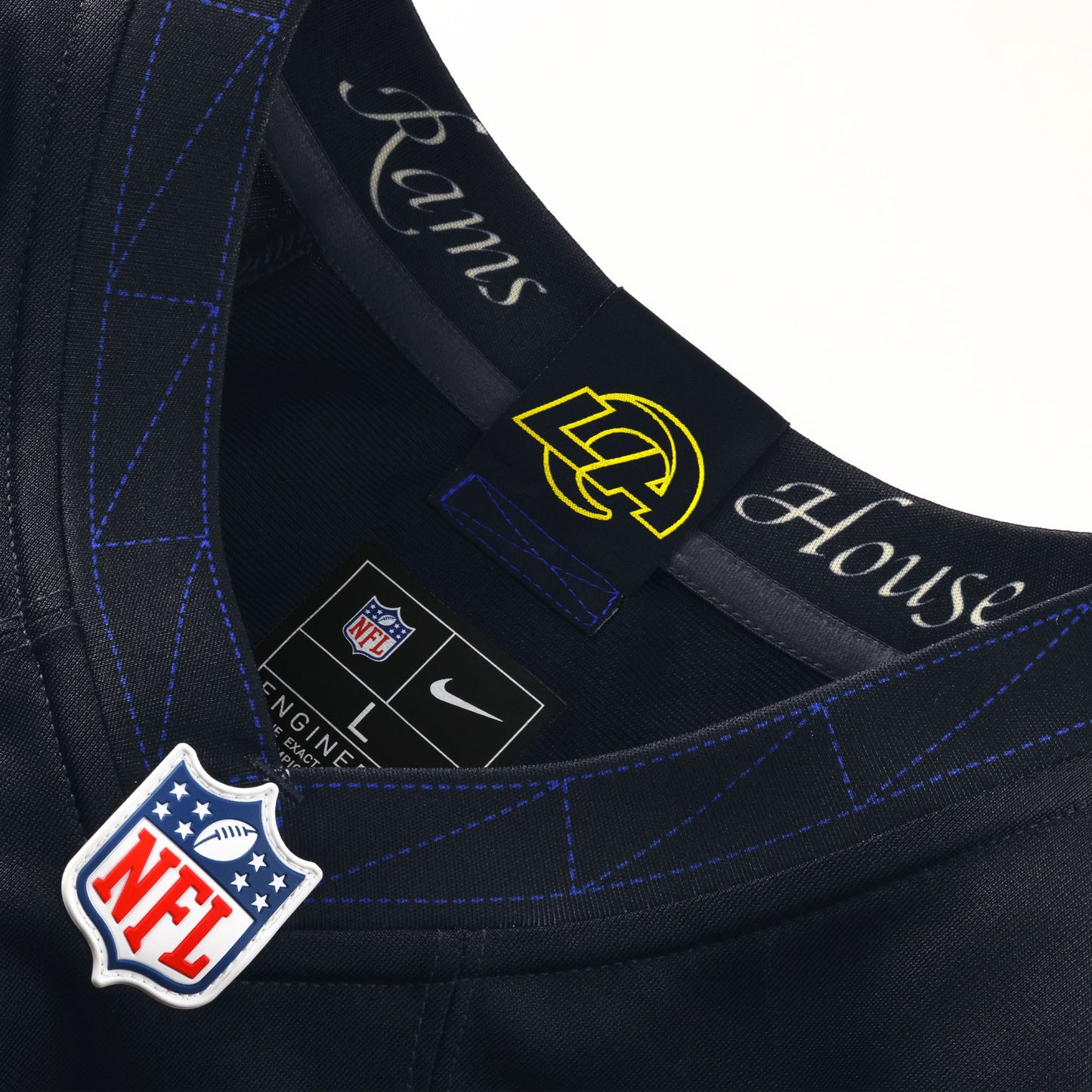 Puka Nacua Los Angeles Rams Nike 2025 Rivalries Collection Game Jersey - Midnight Blue