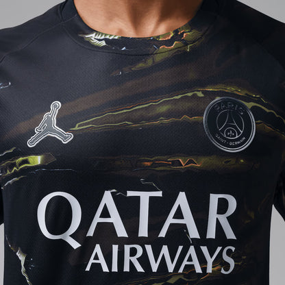 PSG Jordan Night Edition Stadium Shirt 2025-26 Black White