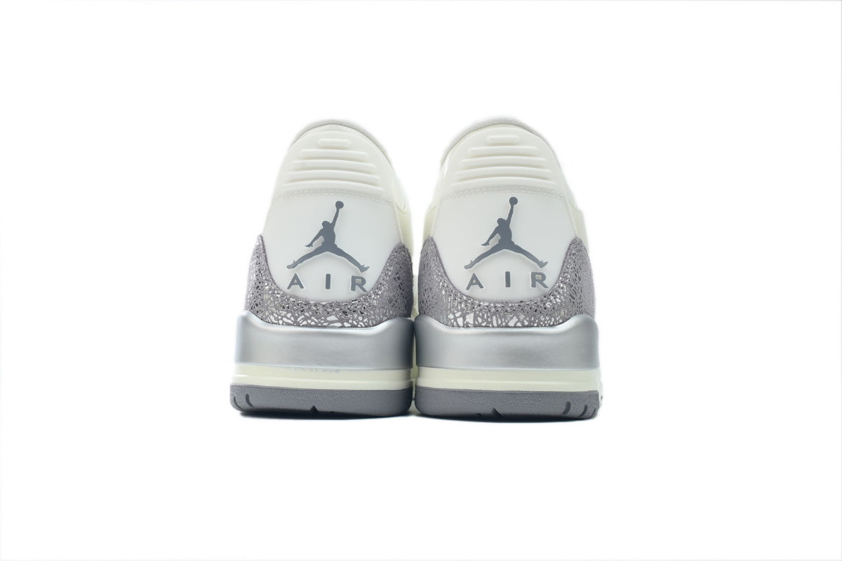 Wmns Air Jordan 3 Retro 'Sail Metallic Silver'