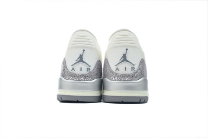 Wmns Air Jordan 3 Retro 'Sail Metallic Silver'