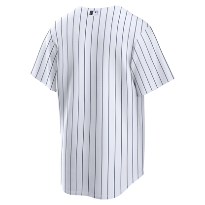 New York Yankees Nike Official Replica Home Jersey - Mens White Pinstripes