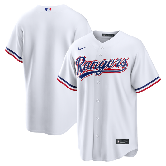 Texas Rangers Nike Official Replica Home Jersey - Mens White