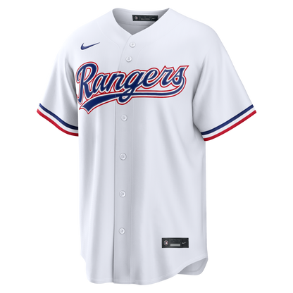 Texas Rangers Nike Official Replica Home Jersey - Mens White