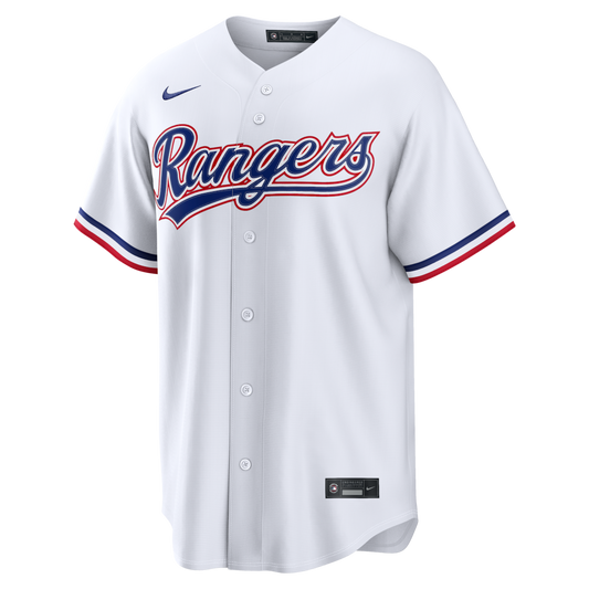 Texas Rangers Nike Official Replica Home Jersey - Mens White