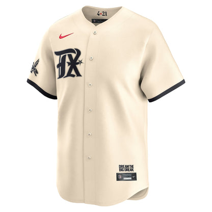 Texas Rangers Nike City Connect Limited Jersey - Mens Cream