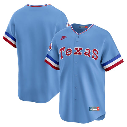 Texas Rangers Nike Cooperstown Jersey 1975-1982 - Mens Blue