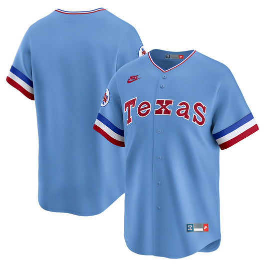 Texas Rangers Nike Cooperstown Jersey 1975-1982 - Mens Blue