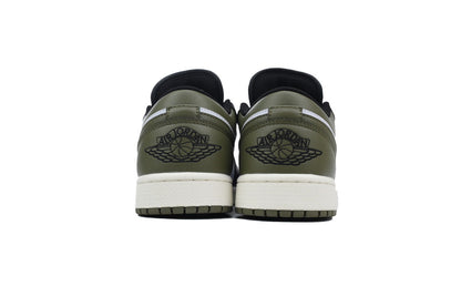 Air Jordan 1 Low 'Black Toe Medium Olive'