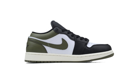Air Jordan 1 Low 'Black Toe Medium Olive'
