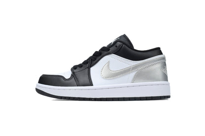 Air Jordan 1 Low Black Silver