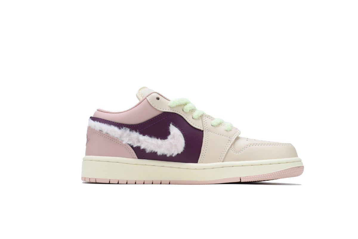 Air Jordan 1 Low SE GS 'Fur Swoosh'