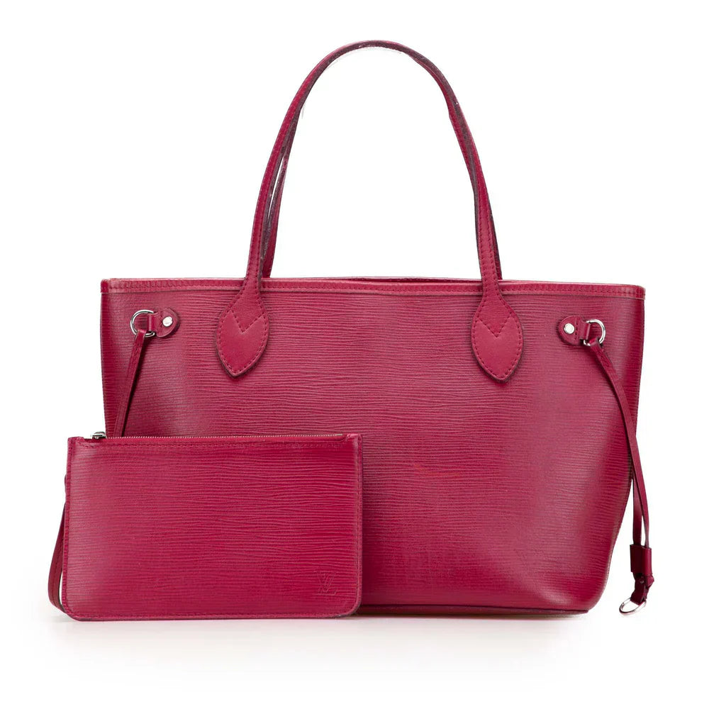 Louis Vuitton Epi Neverfull PM Tote Bag Fuchsia