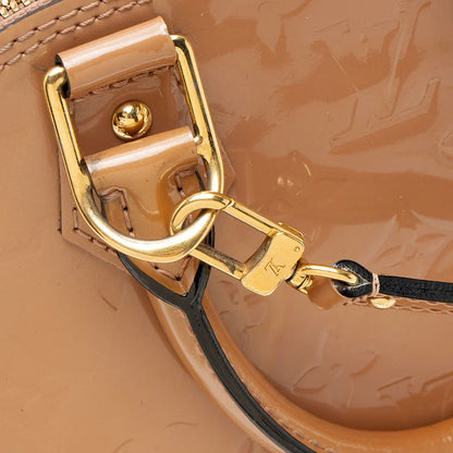 Louis Vuitton Monogram Vernis Alma BB Satchel Brown