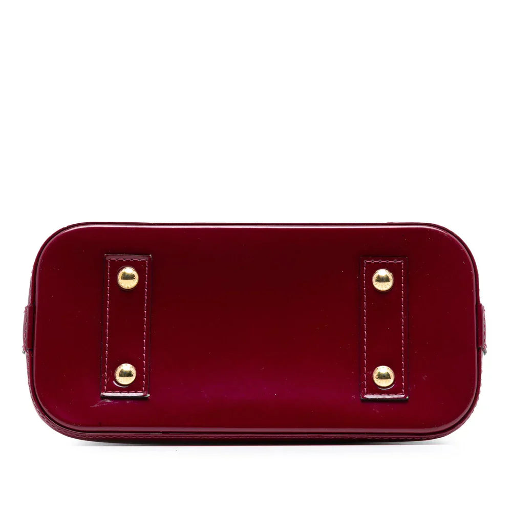 Louis Vuitton Monogram Vernis Alma BB Violet Red