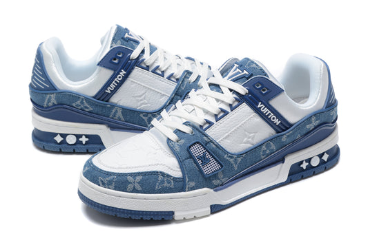 Louis Vuittоп Trainer Low ‘Monogram Denim White Blue’