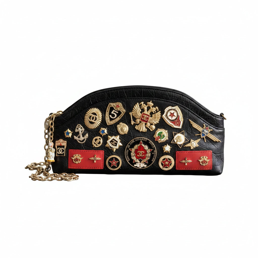 Chanel Paris Moscow Romanov charms bag. Love the purses black