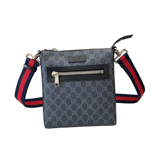 Gucci GG Supreme Small Messenger Bag 'Black'
