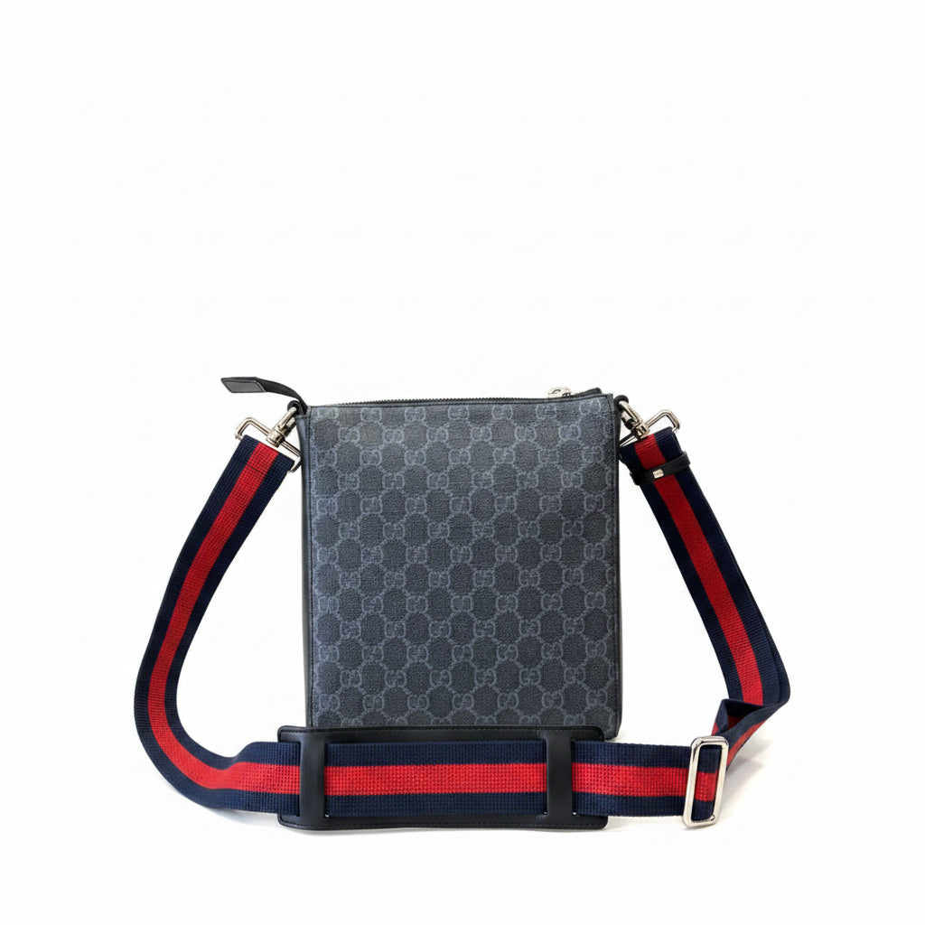 Gucci GG Supreme Small Messenger Bag 'Black'