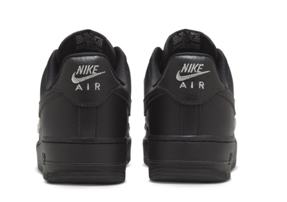 Nike Air Force 1 Low Black Silver Mini Swoosh