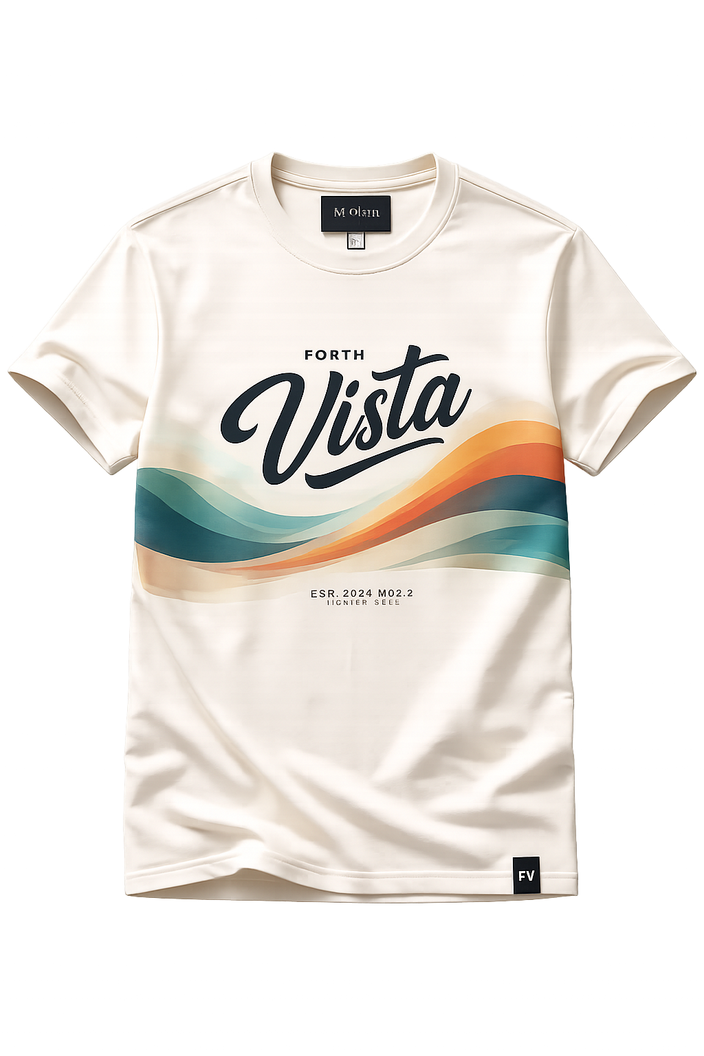 Forth Vista Horizon Wave Tee – Cream Edition