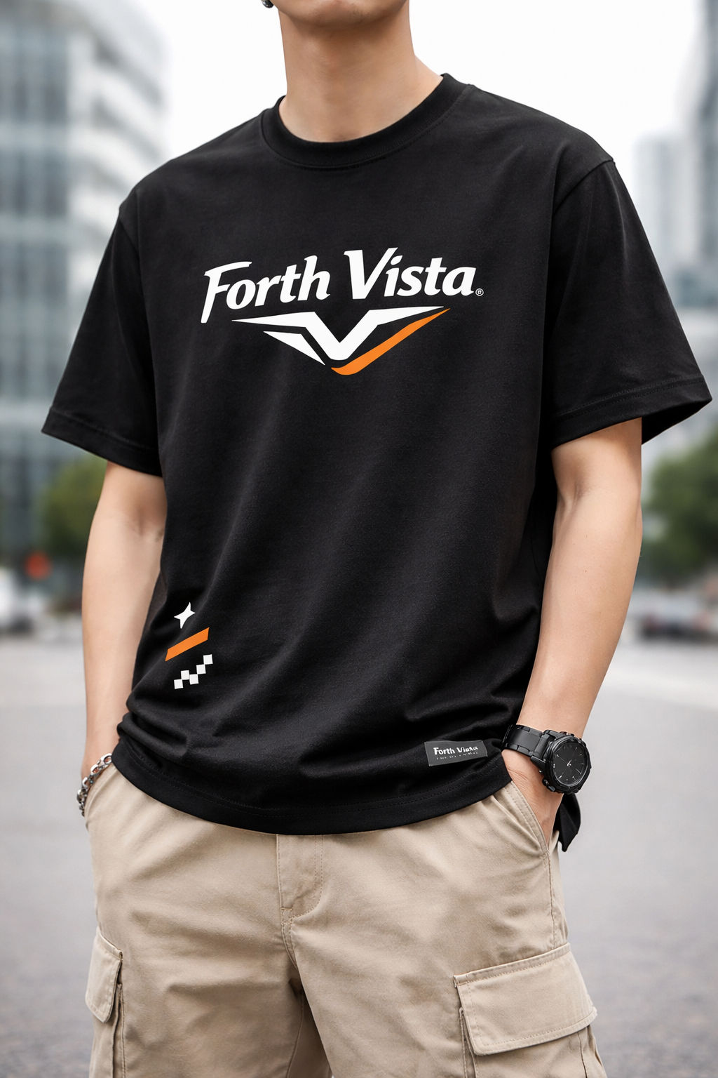 Forth Vista Urban Apex Tee - Black
