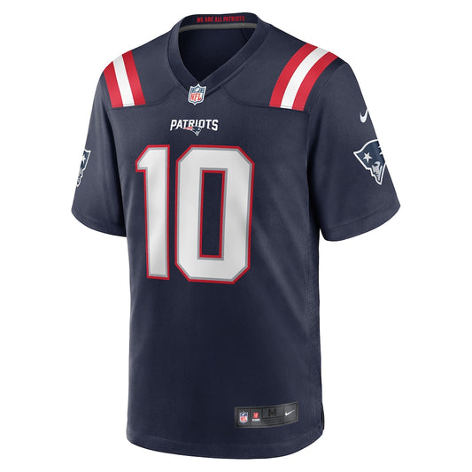Drake Maye New England Patriots Nike 2025 Rivalries Collection Game Jersey - Midnight Navy